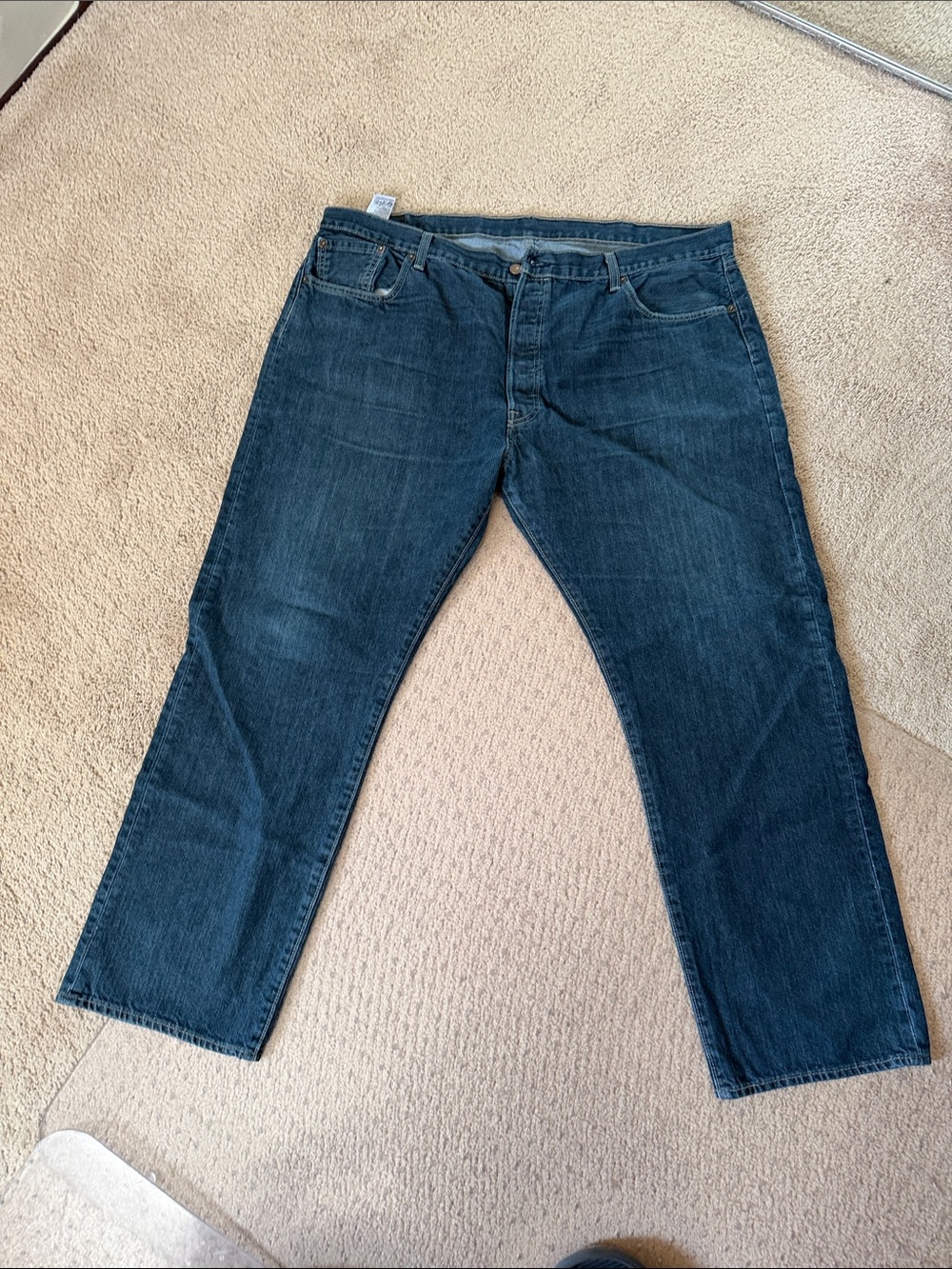 Levi's Men's Straight Jeans in Indigo Blue Denim
